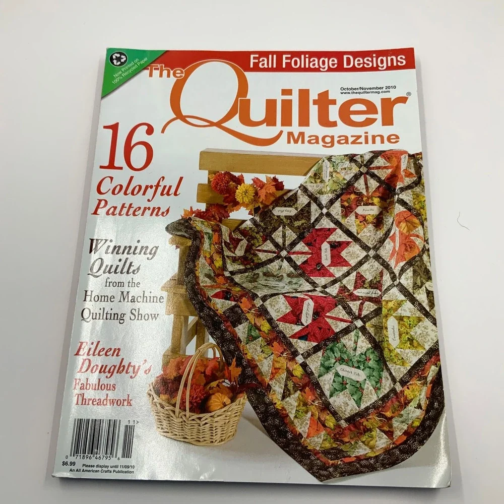 The Quilter‎ Magazine Lot of 9 Issues 2010-2011 Patterns Holiday Seasonal Sewing